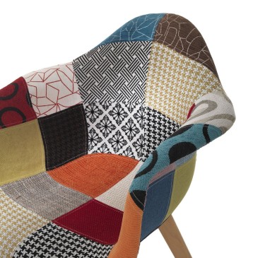 Patchwork living room armchair to give life and color to your spaces