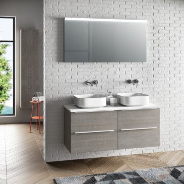 Lella bathroom composition made in Italy complete with 5 pieces