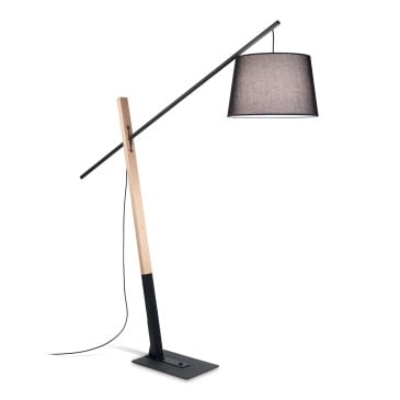 ideal lux eminent black floor lamp