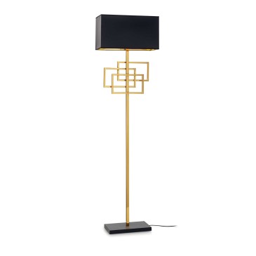 ideal lux luxury gold floor lamp