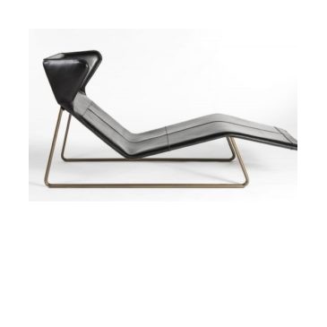 Chaise longue made in Italy por Esedra de alto diseño en piel