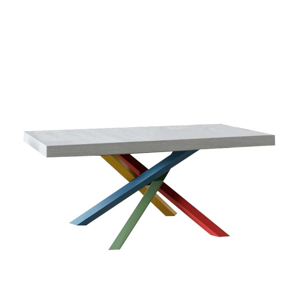 vereist Dynamiek paling Volantis Multicolor tafel met hoge design gekruiste poten