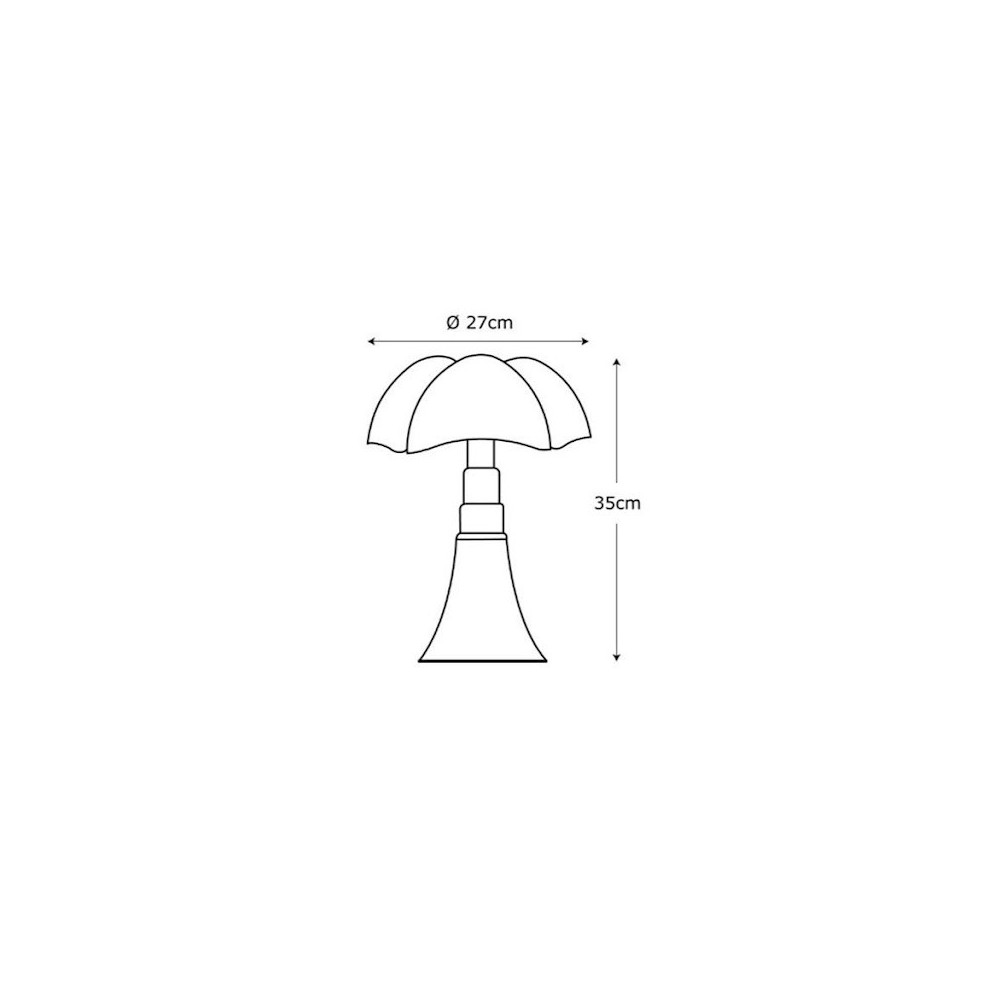 Minipistrello er bordlampen for romantiske og svært elegante miljøer
