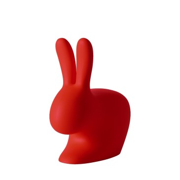 Qeeboo Rabbit Chair chaise design en forme de lapin en polyéthylène