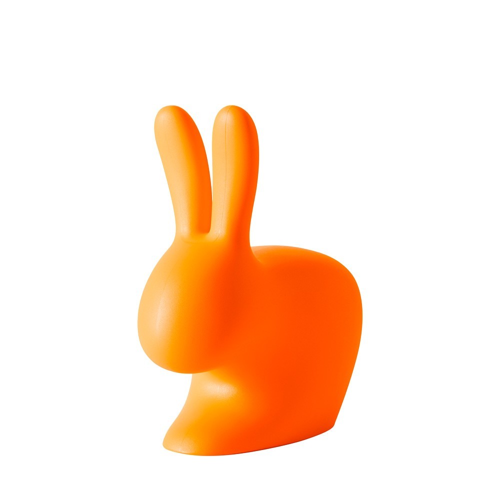 qeeboo rabbit chair arancio