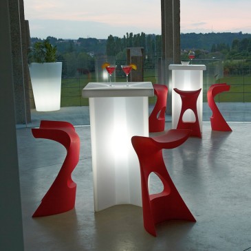slide koncord red garden stool