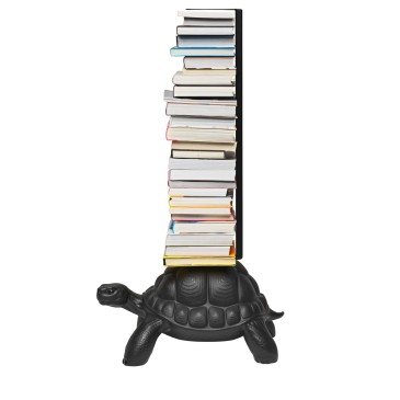 qeeboo Turtle Carry Bookcase libreria nera lato