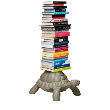 qeeboo Turtle Carry Librería librería gris libros