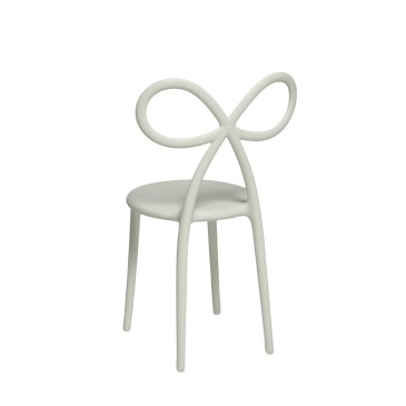qeeboo ribbon chair sedia bianca retro