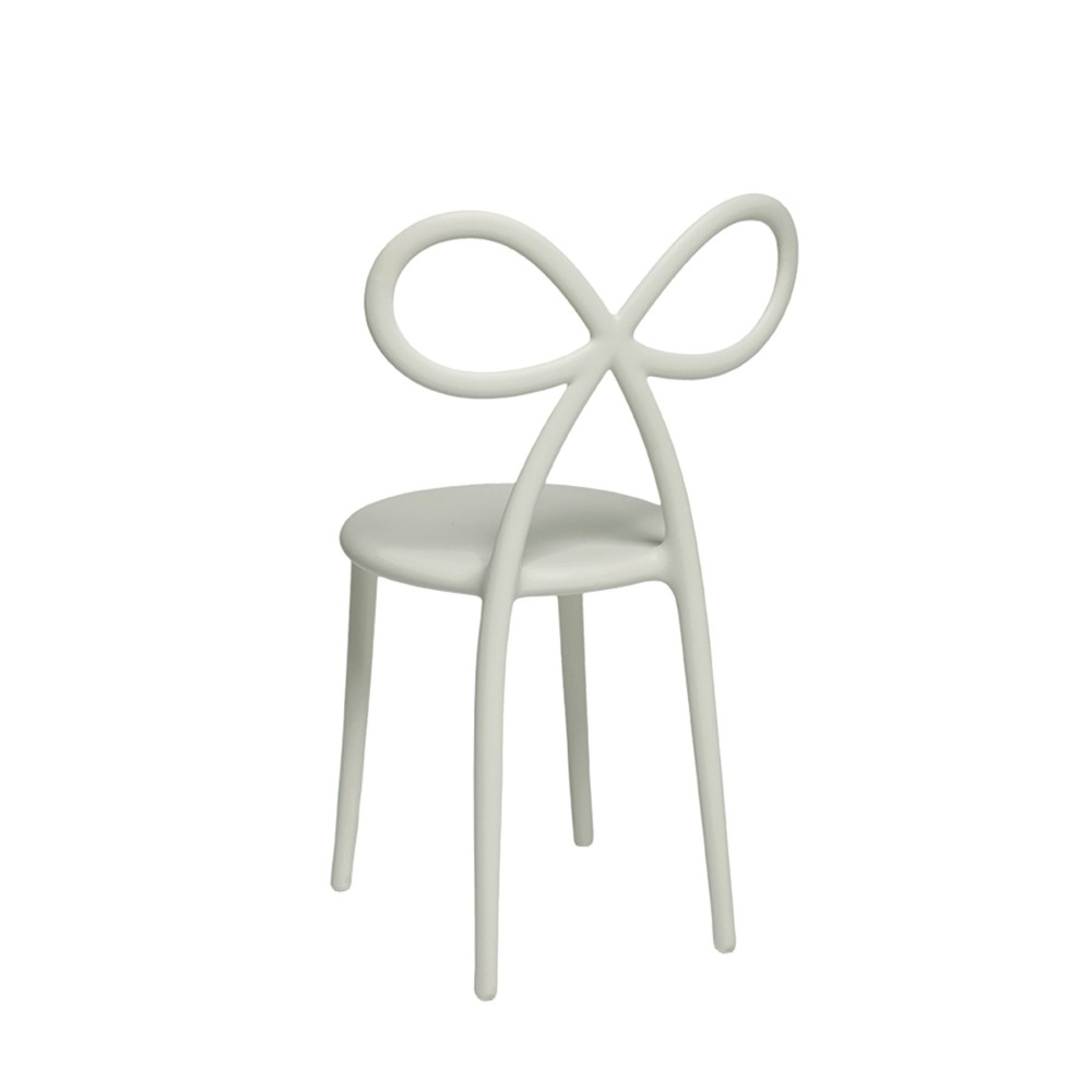 Qeeboo Ribbon Chair Weißer Retro-Stuhl