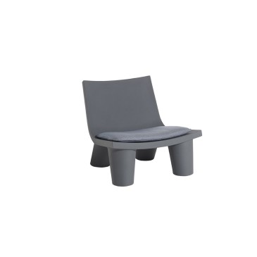 Slide Low Lita armchair made of polyethylene suitable for indoors and outdoors in various finishes