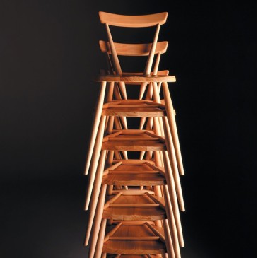 Ercolani Stacking Chair clear stacked