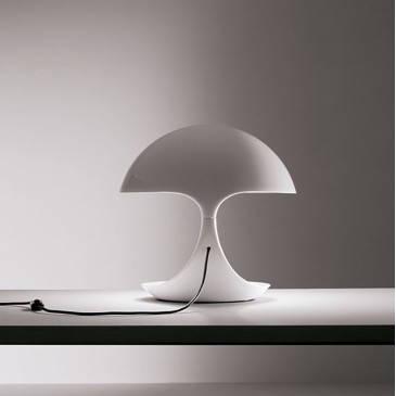 martinelli luce cobra white table lamp retro