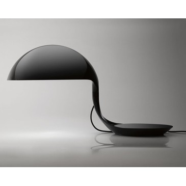 martinelli luce cobra black table lamp