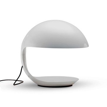 martinelli luce cobra white table lamp