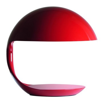 martinelli luce cobra red table lamp cut out