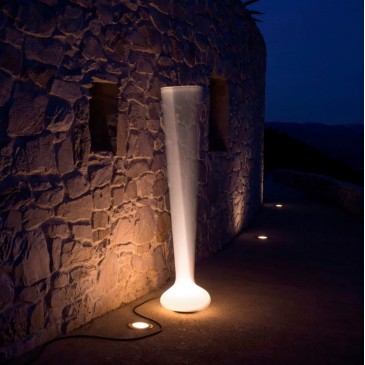 Pin Basculante floor lamp by Martinelli Luce in polyethylene suitable for interiors