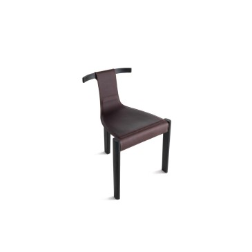 Chaise design Horm Pablita en cuir naturel | kasa-store
