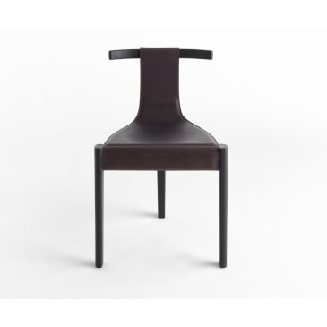 Καρέκλα σχεδίασης Horm Pablita από φυσικό δέρμα | kasa-store