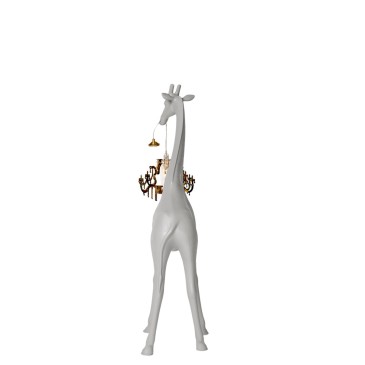 qeeboo girafe amoureux petit rétro blanc