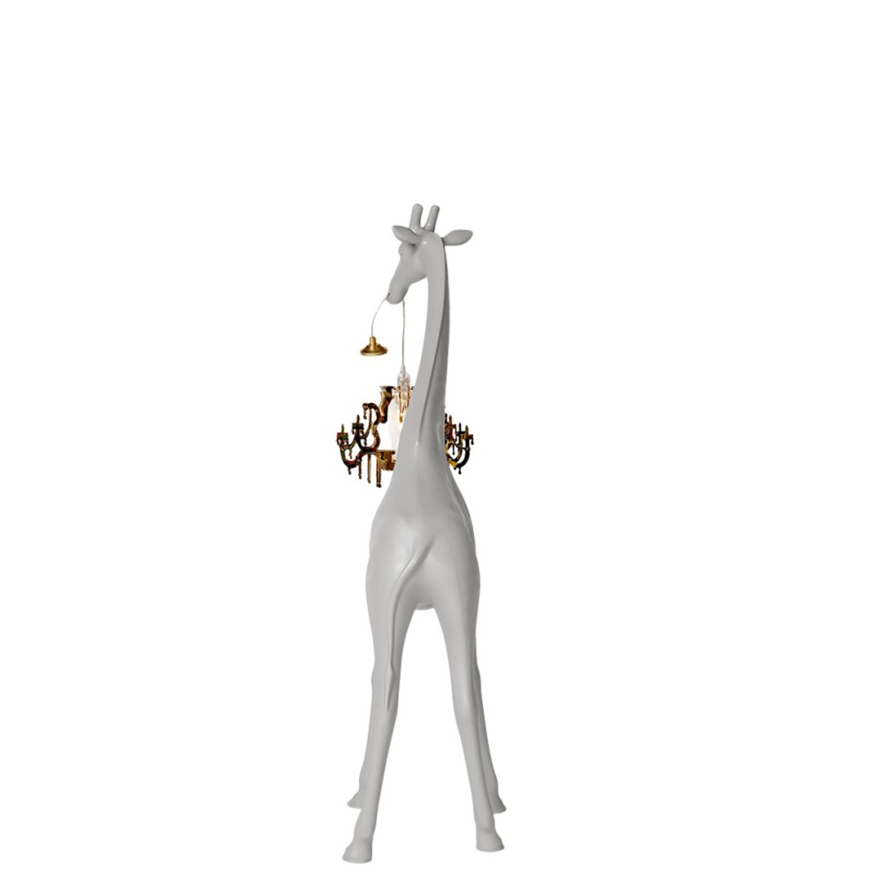 qeeboo giraffa in love piccola bianca retro