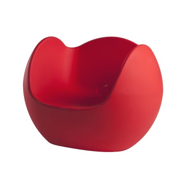 slide bloss red armchair
