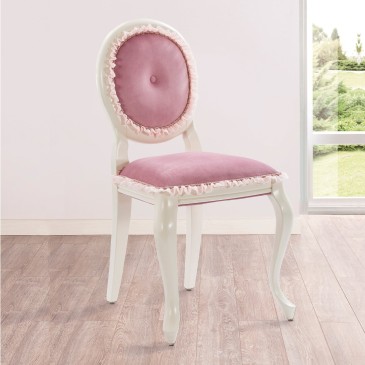 Rustic White chair suitable for romantic bedrooms