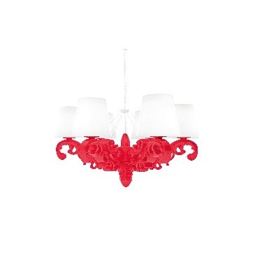 slide crown of love cut out red chandelier