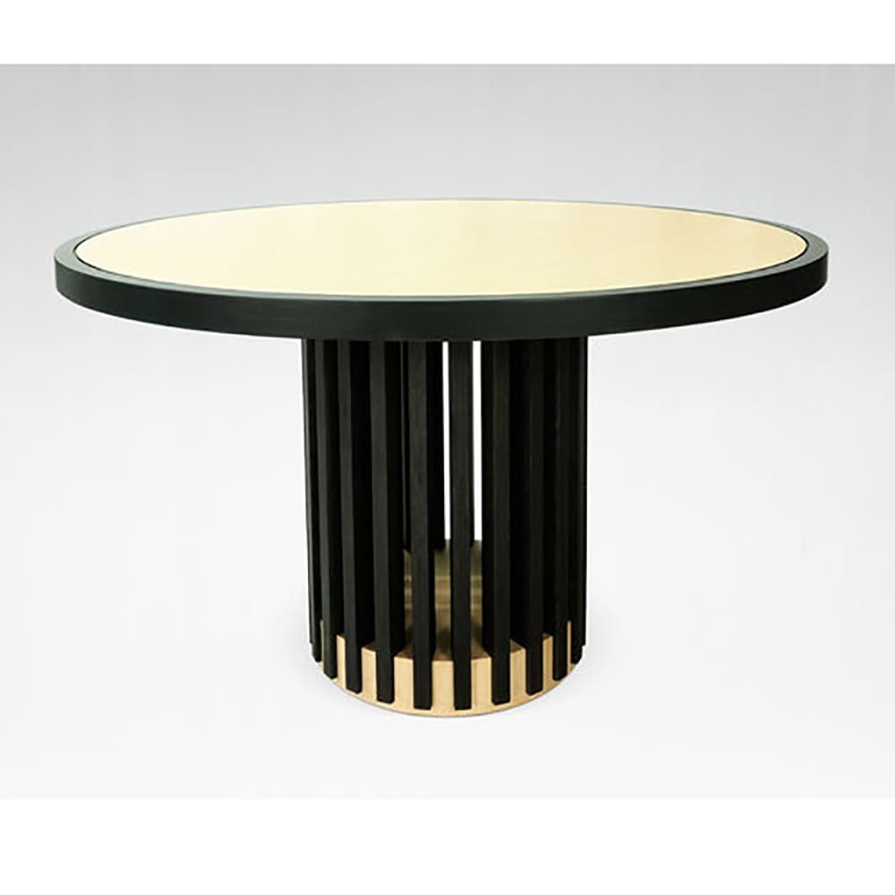 Table design ronde de style scandinave nordique en bois véritable