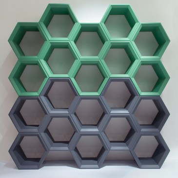 Hexa bookcase by Slide in other finishes