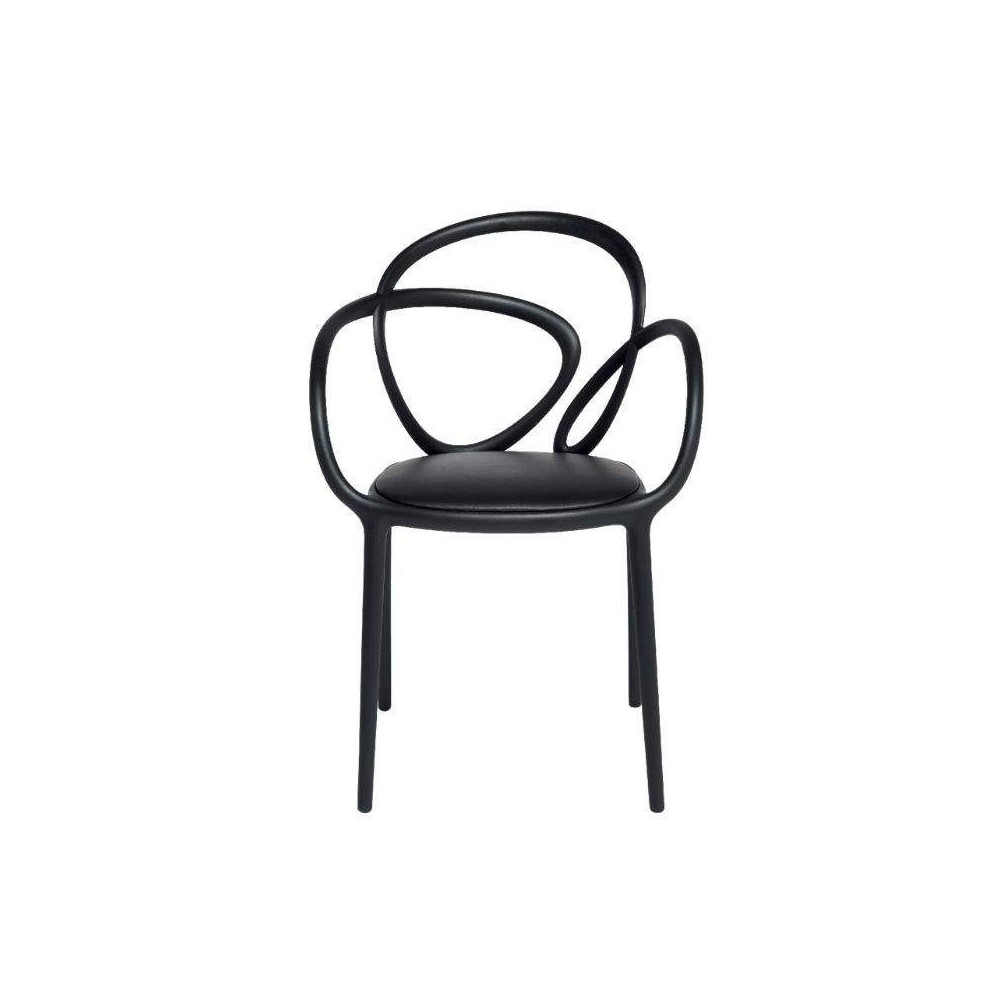 qeboo loop black chair