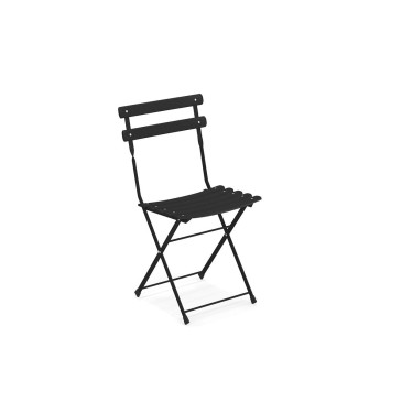 emu arc en ciel black folding chair