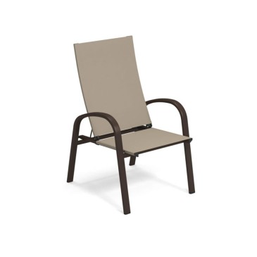 Holly armchair by Emu suitable for outdoor with aluminum structure
