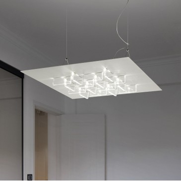 Κρυστάλλινη ανάρτηση ιταλικής κατασκευής με ρυθμιζόμενο φως LED