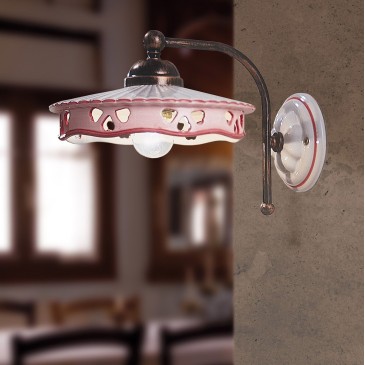 Alessandria wall lamp made of ceramic and metal