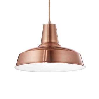 Moby pendant lamp in metal with white