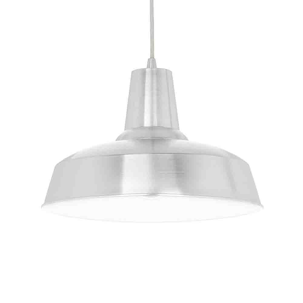 Moby Suspension Lamp, white inside and black outside. Adjustable.