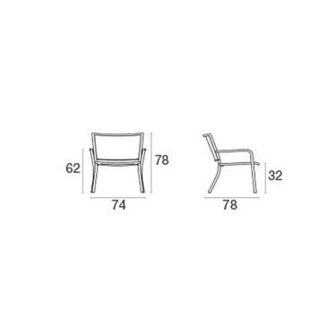 dimensions du fauteuil emu athena