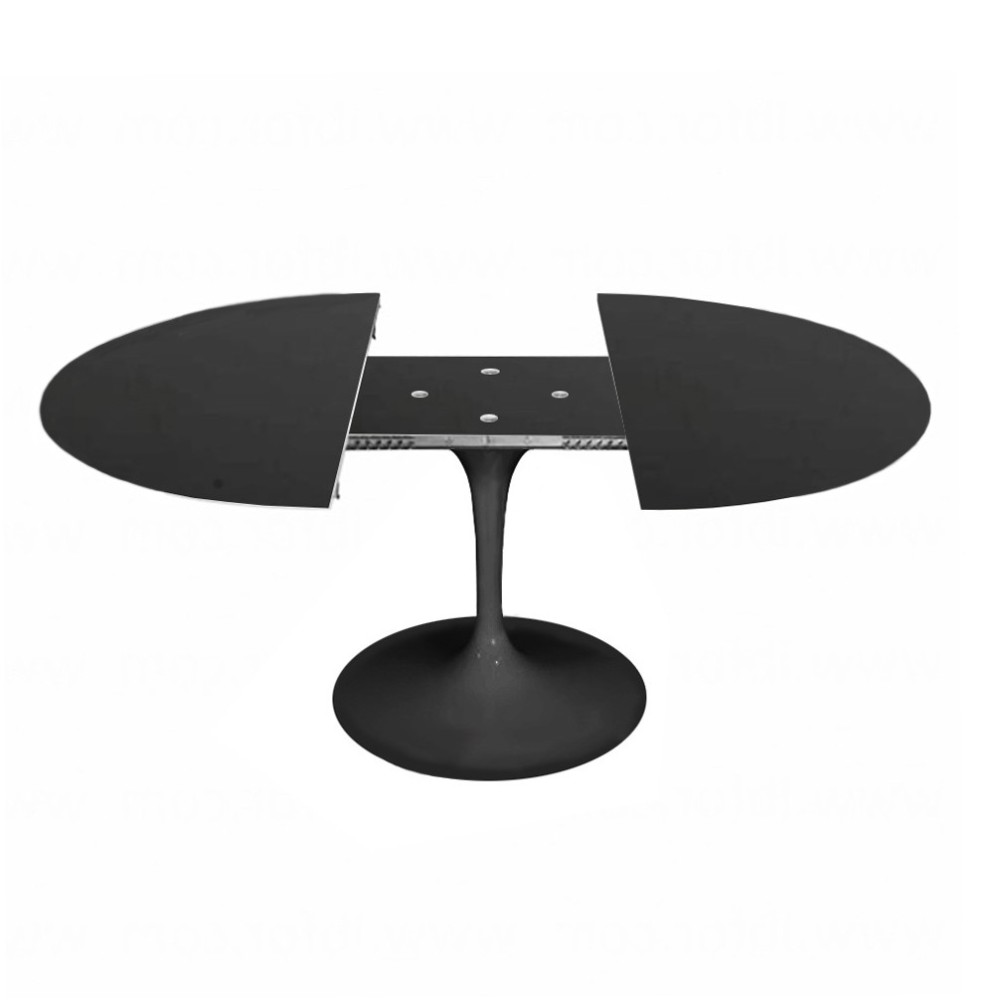 tulp uitschuifbare tafel zwart tafelverlengingsmechanisme