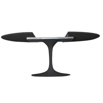 tulip extendable table mechanism for extending the table in black metal