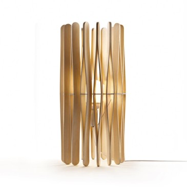 Stick lamp by Fabbian in wood with a Nordic design | kasa-store
