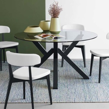 Connubia Mikado Nordic style round table | kasa-store | Esstische