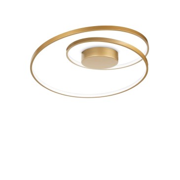 ideal lux oz brass ceiling lamp