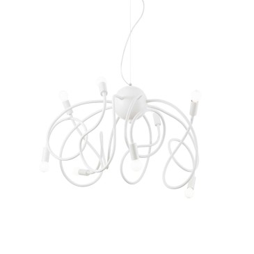 Multiflex di Ideal Lux la lampada a sospensione a 8 luci|kasa-store