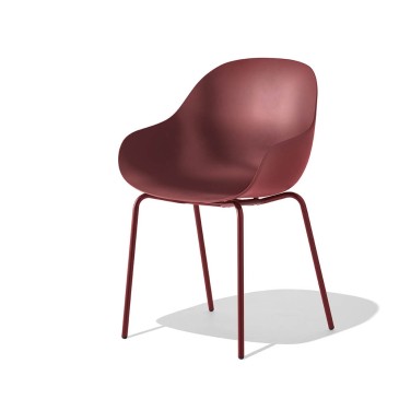 Connubia Academy sett med 2 stoler laget av polypropylen tilgjengelig i to utførelser