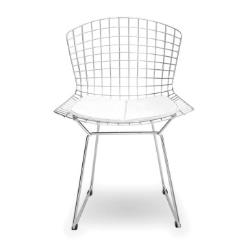Reprodução Cadeira Diamond da Bertoia, design atemporal.