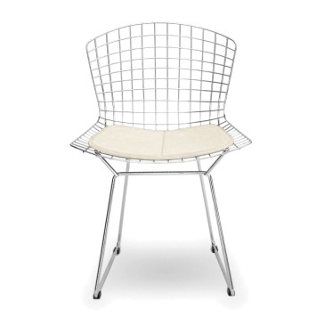 Reproductie van de Diamond stoel van Bertoia, tijdloos design.
