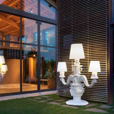Slide King of Love Stehlampe aus Polyethylen mit barockem Design