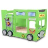 HAPPY BUS bunk bed for children in mdf with nets and mattresses included