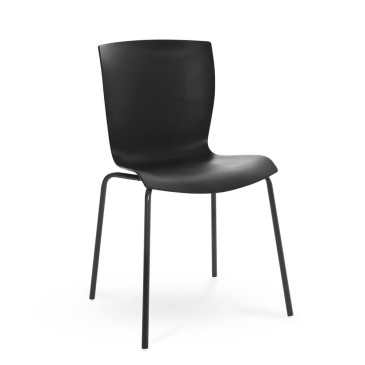 Rap chair by Colico absolute black finish